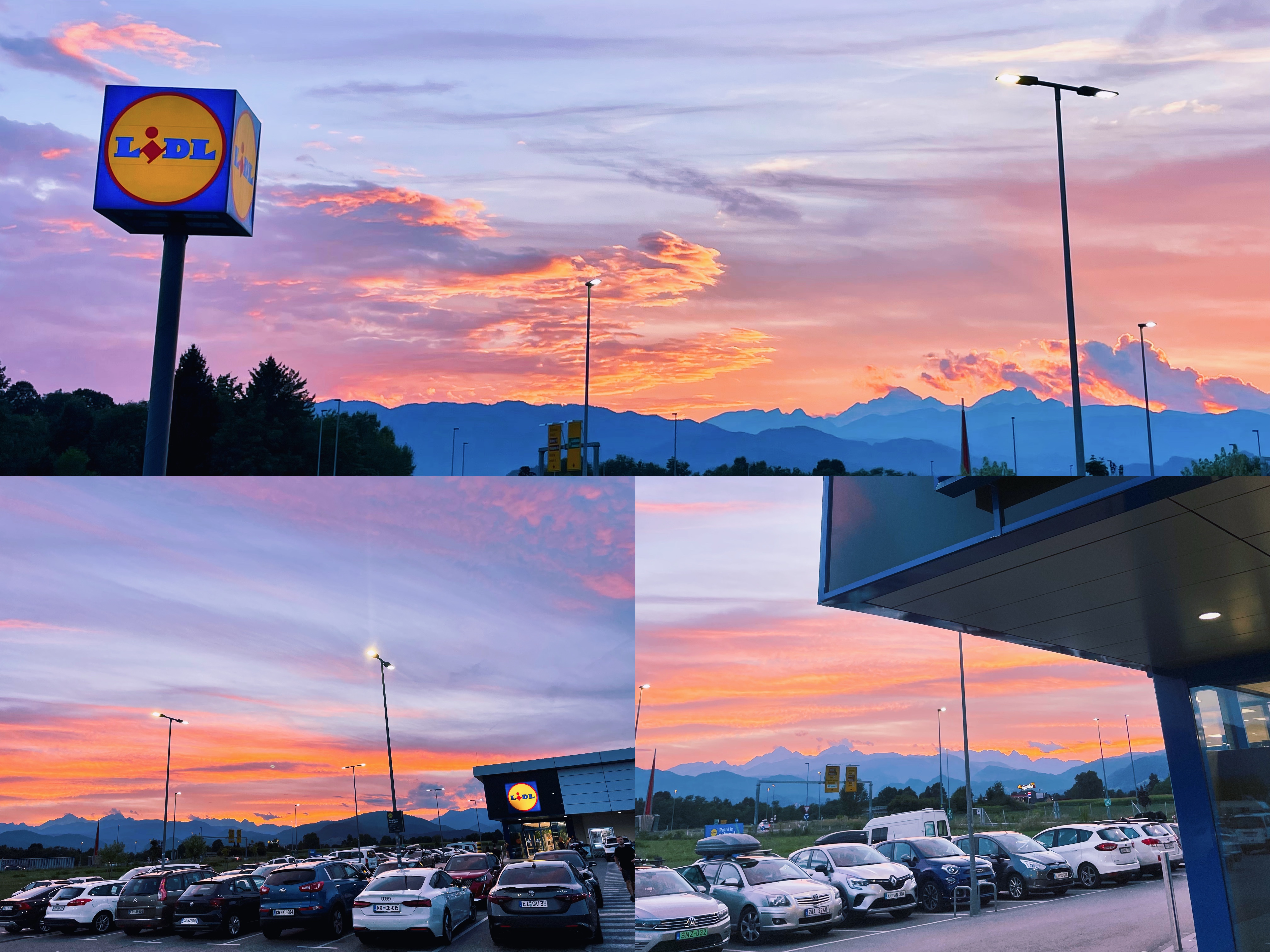 Even in Slovenia, the grocery-store-sky theory holds.